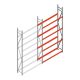 Bandenstelling grootvak AR 3000x1610x400mm (hxbxd) 4 niveaus aanbouwsectie