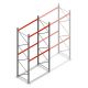 Palletstelling AR T2 4000x1850x1100mm (hxbxd) 2 niveaus 2530kg/niv beginsectie met voorgemonteerde frames