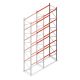 Palletstelling AR T2 7000x1850x1100mm (hxbxd) 5 niveaus 2530kg/niv aanbouwsectie