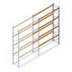 Gebruikte JH MPB palletstelling 6400x3600x1100 mm (hxbxd) 4 niveaus aanbouwsectie