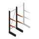 Lichte draagarmstelling BR enkelzijdig 2000x750x600 mm (hxbxd) 2 niveaus beginsectie