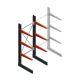 Medium draagarmstelling BR enkelzijdig 2500x1000x800mm (hxbxd) 3 niveaus beginsectie 340/arm