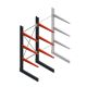 Medium draagarmstelling BR enkelzijdig 2500x1000x1000mm (hxbxd) 3 niveaus beginsectie 175/arm