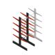 Medium draagarmstelling BR dubbelzijdig 2500x750x600mm (hxbxd) 4 niveaus beginsectie 425/arm