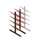 Medium draagarmstelling BR enkelzijdig 3000x750x800mm (hxbxd) 4 niveaus beginsectie 220/arm