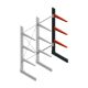 Medium draagarmstelling BR enkelzijdig 2500x1000x800mm (hxbxd) 3 niveaus aanbouwsectie 340/arm