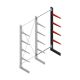 Medium draagarmstelling BR enkelzijdig 3000x1250x600mm (hxbxd) 4 niveaus aanbouwsectie 290/arm