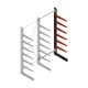Medium draagarmstelling BR enkelzijdig 3000x1250x800mm (hxbxd) 6 niveaus aanbouwsectie 340/arm