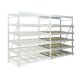 Flowrack doorrolstelling 2304x1840x1230mm 5 niveaus recht aanbouwsectie 