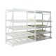 Flowrack doorrolstelling 2304x1840x1230mm 4 niveaus schuin aanbouwsectie