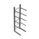 Zware draagarmstelling thermisch verzinkt enkelzijdig 4500x1000x1200mm (hxbxd) 4 niveaus beginsectie