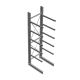 Zware draagarmstelling thermisch verzinkt enkelzijdig 4500x800x1200mm (hxbxd) 5 niveaus beginsectie