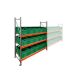 Bakkenkast AR 2000x2250x600 mm (hxbxd) 3 niveaus met 15 euronormbakken groen beginsectie