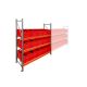Bakkenkast AR 2000x2250x600 mm (hxbxd) 3 niveaus met 15 euronormbakken rood beginsectie