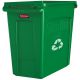 Slim Jim container met luchtsleuven, 87ltr groen, Rubbermaid