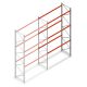 Palletstelling AR T2 4500x2700x1100mm (hxbxd) 3 niveaus 1820kg/niv aanbouwsectie met voorgemonteerde frames