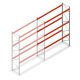Palletstelling AR T2 4500x3300x1100mm (hxbxd) 3 niveaus 2415kg/niv aanbouwsectie