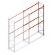 Palletstelling AR T2 5000x2700x1100mm (hxbxd) 2 niveaus 2844kg/niv aanbouwsectie
