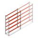 Palletstelling AR T2 5000x3600x1100mm (hxbxd) 5 niveaus 2252kg/niv beginsectie met voorgemonteerde frames