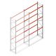 Palletstelling AR T2 6000x2700x1100mm (hxbxd) 3 niveaus 3636kg/niv aanbouwsectie