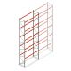 Palletstelling AR T2 8000x2700x1100mm (hxbxd) 5 niveaus 2844kg/niv L2 beginsectie met voorgemonteerde frames