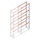Palletstelling AR T2 8000x2700x1100mm (hxbxd) 4 niveaus 2844kg/niv aanbouwsectie