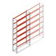Palletstelling AR T2 8000x3300x1100mm (hxbxd) 6 niveaus 2415kg/niv L2 beginsectie met voorgemonteerde frames
