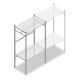 Confectiestelling Medium Duty 2000x1000x600 mm (hxbxd) 1 stang 2 legborden beginsectie