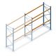 Gebruikte JH MPB palletstelling 3500x2800x1100mm (hxbxd) 2 niveaus aanbouwsectie