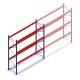 Gebruikte Stow palletstelling 3500x3600x1100mm (hxbxd) 3 niveaus beginsectie