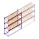 Gebruikte AR T2 palletstelling 3500x3600x1100mm (hxbxd) 3 niveaus beginsectie met vlonders