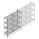 Hygiënische stelling 5711 1800x950x460 mm (hxbxd) 4 niveaus beginsectie