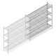 Hygiënische stelling 6811 1800x1500x460 mm (hxbxd) 4 niveaus aanbouwsectie