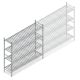 Hygiënische stelling 6811 1800x1500x560 mm (hxbxd) 4 niveaus beginsectie
