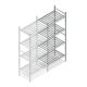 Hygiënische stelling 6811 1800x780x560 mm (hxbxd) 4 niveaus aanbouwsectie