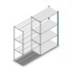 Legbordstelling Medium Duty 2000x1150x600mm (hxbxd) 4 niveaus blauw aanbouwsectie