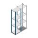Legbordstelling Medium Duty 2000x550x400mm (hxbxd) 4 niveaus blauw beginsectie