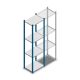 Legbordstelling Medium Duty 2000x550x400mm (hxbxd) 4 niveaus blauw beginsectie