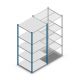 Legbordstelling Medium Duty 2000x850x800mm (hxbxd) 5 niveaus blauw beginsectie