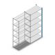 Legbordstelling Medium Duty 2000x1000x500mm (hxbxd) 6 niveaus blauw aanbouwsectie