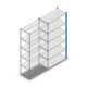 Legbordstelling Medium Duty 2000x1000x500mm (hxbxd) 6 niveaus blauw aanbouwsectie