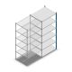 Legbordstelling Medium Duty 2200x1000x800mm (hxbxd) 6 niveaus blauw aanbouwsectie