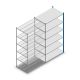 Legbordstelling Medium Duty 2200x1150x700mm (hxbxd) 6 niveaus blauw aanbouwsectie