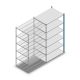 Legbordstelling Medium Duty 2200x1150x800mm (hxbxd) 6 niveaus blauw aanbouwsectie