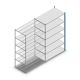 Legbordstelling Medium Duty 2000x1300x700mm (hxbxd) 6 niveaus blauw aanbouwsectie