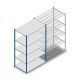 Legbordstelling Medium Duty 2200x1300x800mm (hxbxd) 5 niveaus blauw beginsectie