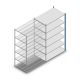 Legbordstelling Medium Duty 2200x1300x800mm (hxbxd) 6 niveaus blauw aanbouwsectie