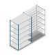Legbordstelling Medium Duty 2200x1300x800mm (hxbxd) 6 niveaus blauw beginsectie
