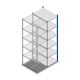 Legbordstelling Medium Duty 2200x550x800mm (hxbxd) 6 niveaus blauw aanbouwsectie