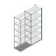 Legbordstelling Medium Duty 2200x850x500mm (hxbxd) 6 niveaus blauw aanbouwsectie
